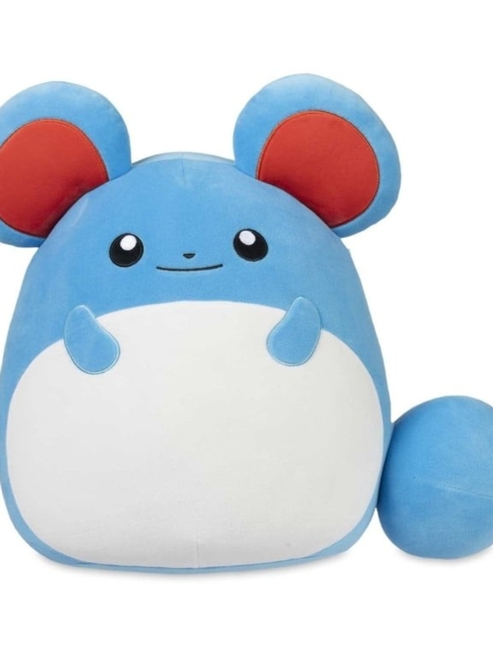 Squishmallows Pokemon Marril Blue White and Red Plush